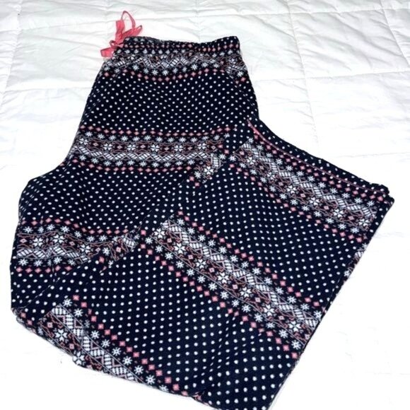 Cuddl Duds Womens Medium Pajama Pants With Drawstring - Picture 4 of 7